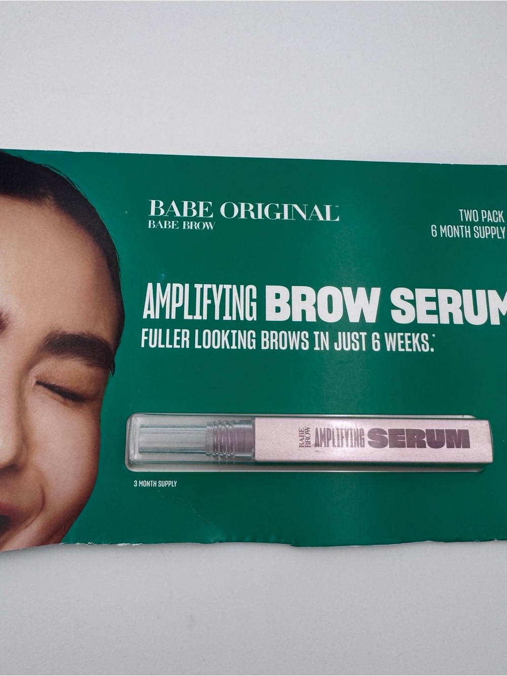 Babe Original Amplifying Brow Serum - Pink 3 months supply eyebrow treatment